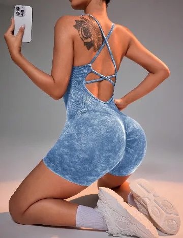 Salopeta SHEIN, albastru