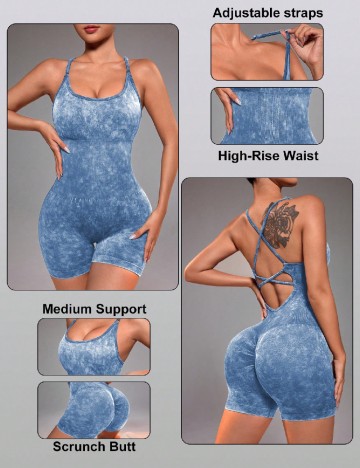 Salopeta SHEIN, albastru