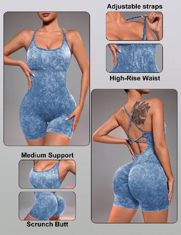 Salopeta SHEIN, albastru