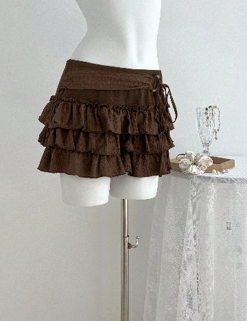 Fusta pantalon SHEIN, maro