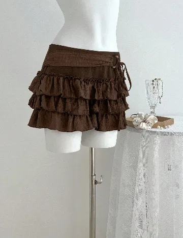 Fusta pantalon SHEIN, maro