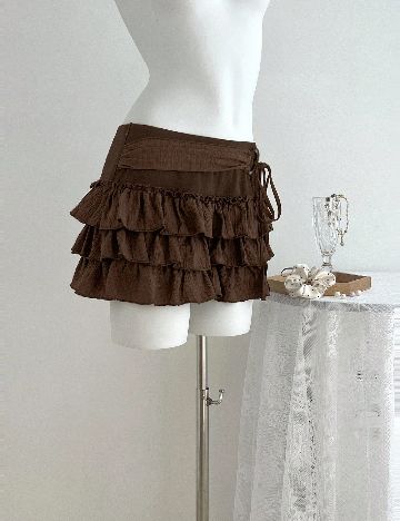 Fusta pantalon SHEIN, maro