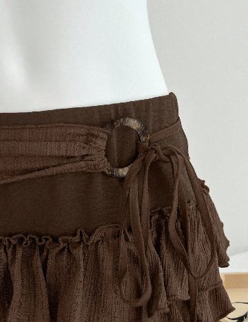 Fusta pantalon SHEIN, maro