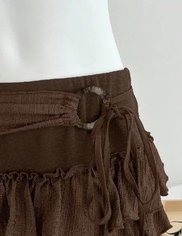 Fusta pantalon SHEIN, maro