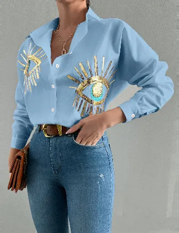 Camasa SHEIN, albastru