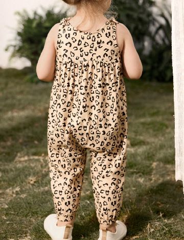 Salopeta Shein Kids, crem