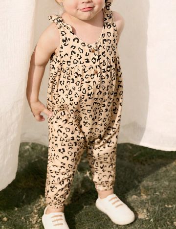 Salopeta Shein Kids, crem