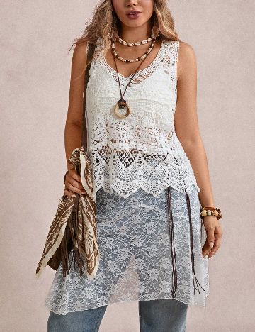 Maiou SHEIN CURVE, alb