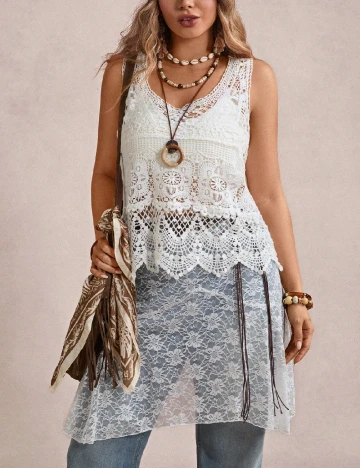 Maiou SHEIN CURVE, alb