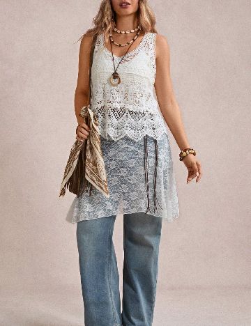 Maiou SHEIN CURVE, alb