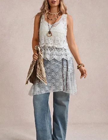 Maiou SHEIN CURVE, alb