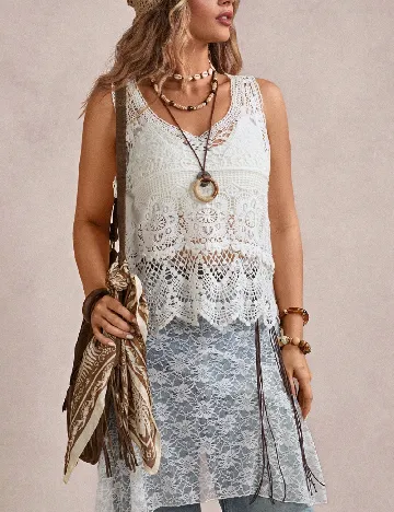 Maiou SHEIN CURVE, alb