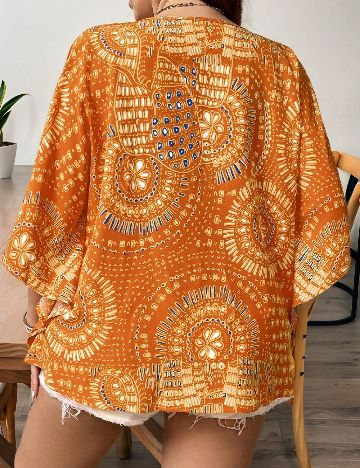 Camasa SHEIN CURVE, portocaliu