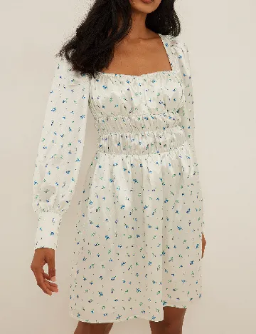 Rochie scurta NA-KD, alb