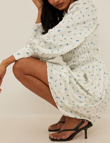 Rochie scurta NA-KD, alb