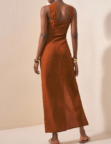 Rochie lunga SHEIN, maro