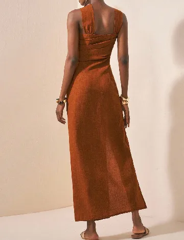 Rochie lunga SHEIN, maro