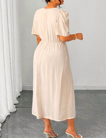 Rochie medie SHEIN CURVE, crem