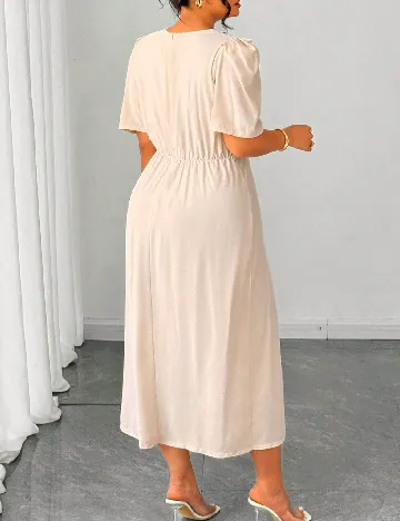 Rochie medie SHEIN CURVE, crem