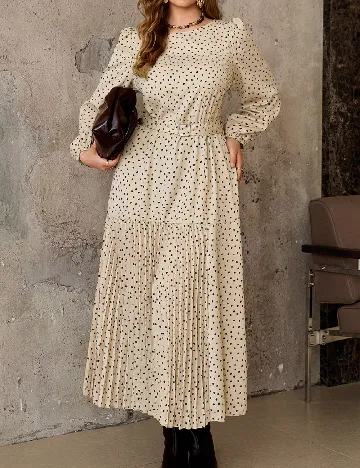 Rochie lunga SHEIN CURVE, crem