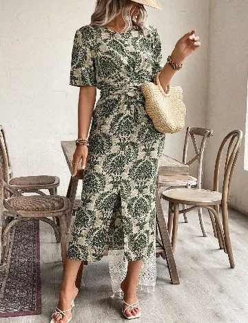 Rochie lunga SHEIN CURVE, verde