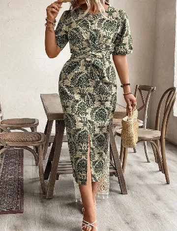 Rochie lunga SHEIN CURVE, verde