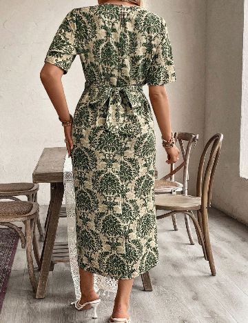 Rochie lunga SHEIN CURVE, verde