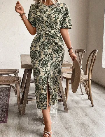 Rochie lunga SHEIN CURVE, verde