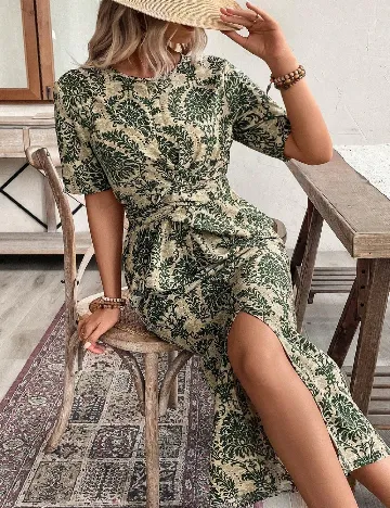 Rochie lunga SHEIN CURVE, verde