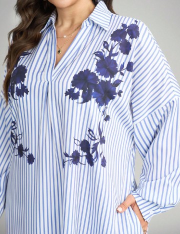 Rochie lunga SHEIN CURVE, albastru