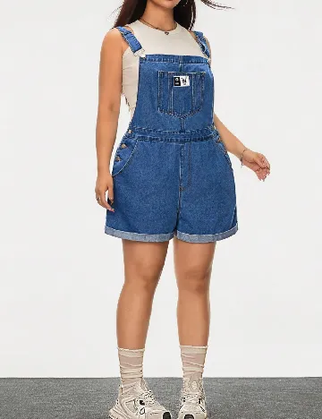 Salopeta SHEIN CURVE, albastru