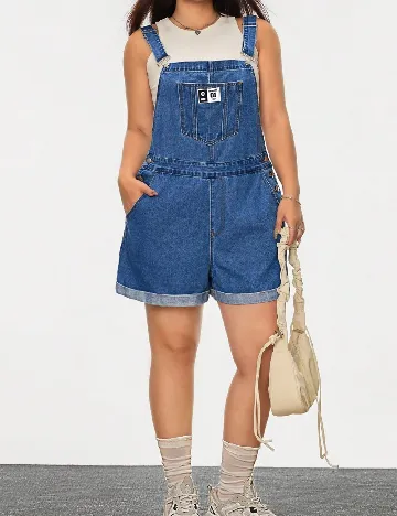 Salopeta SHEIN CURVE, albastru