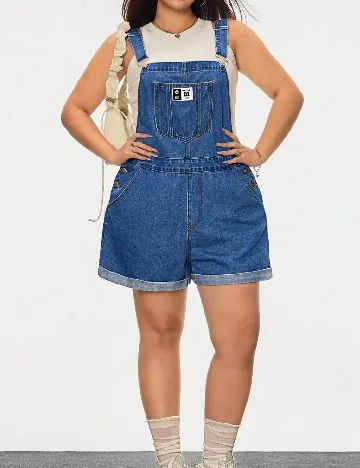 Salopeta SHEIN CURVE, albastru