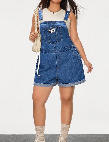 Salopeta SHEIN CURVE, albastru