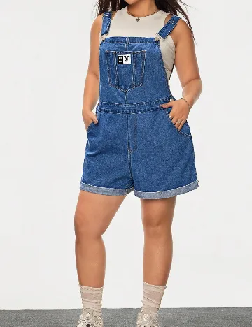 Salopeta SHEIN CURVE, albastru