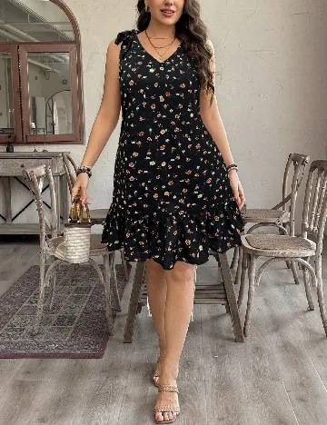 Rochie scurta SHEIN CURVE, floral print