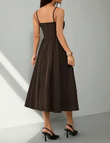 Rochie medie SHEIN, maro inchis