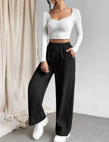 Pantaloni SHEIN, negru