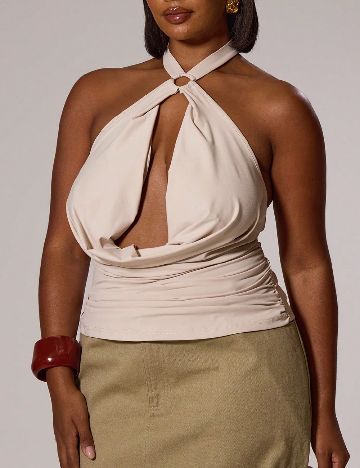 Top SHEIN CURVE, bej