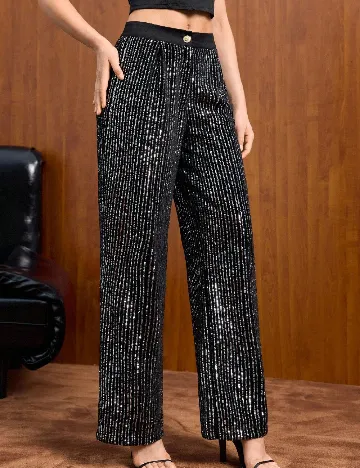 Pantaloni SHEIN, negru