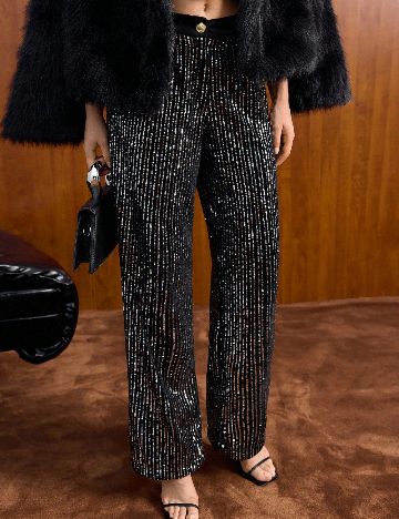 Pantaloni SHEIN, negru