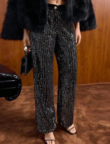 Pantaloni SHEIN, negru