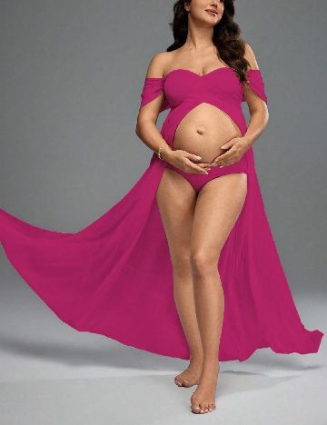 Rochie lunga SHEIN Maternity, roz