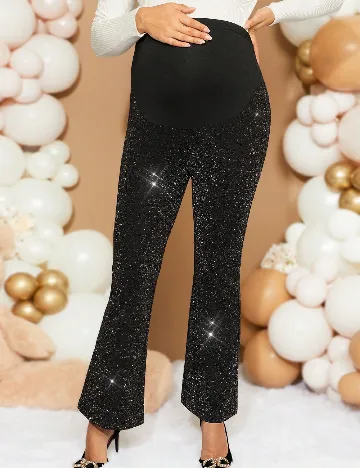 Pantaloni SHEIN Maternity, negru