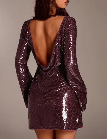 Rochie scurta SHEIN, visiniu