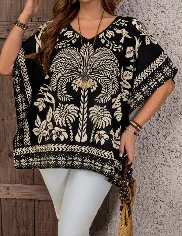 Bluza SHEIN CURVE, negru