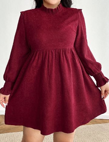 Rochie scurta SHEIN CURVE, rosu