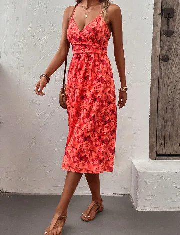 Rochie scurta SHEIN, portocaliu