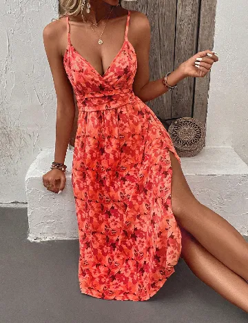 Rochie scurta SHEIN, portocaliu