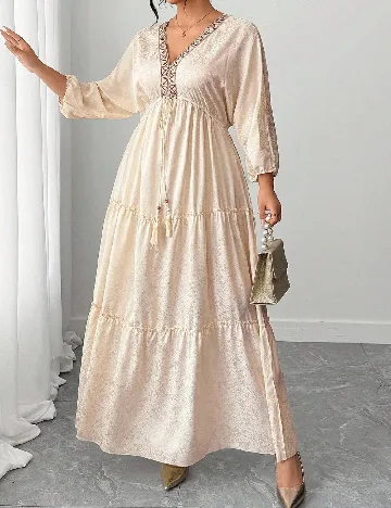 Rochie lunga SHEIN CURVE, crem